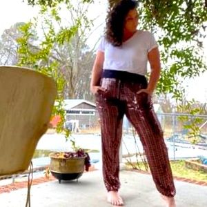 Large Jodifl Copper Sequin Joggers